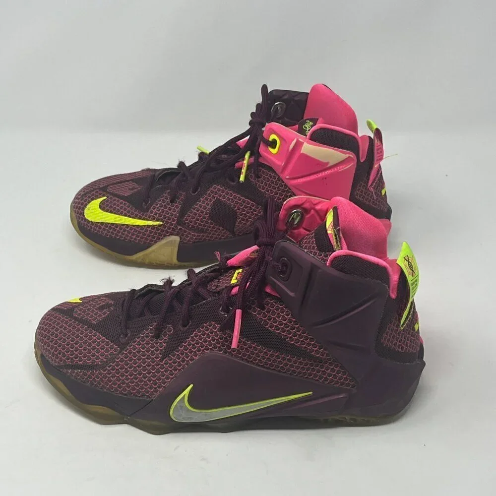 Nike LeBron 12 GS Instinct Basketball Shoes Youth Size 7Y Purple 685181